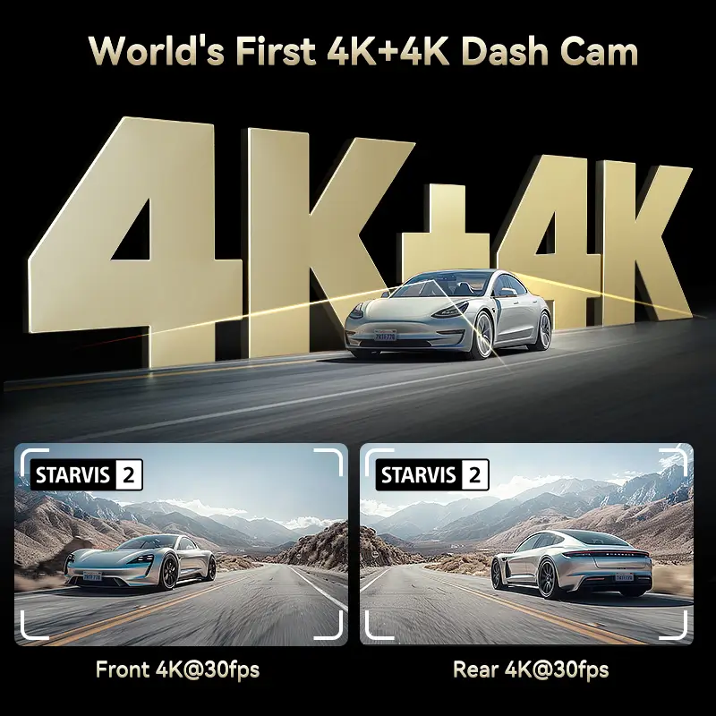 F77 STARVIS 2 4K+4K Dual IMX678 Wi‑Fi Dash Cam - Image 4