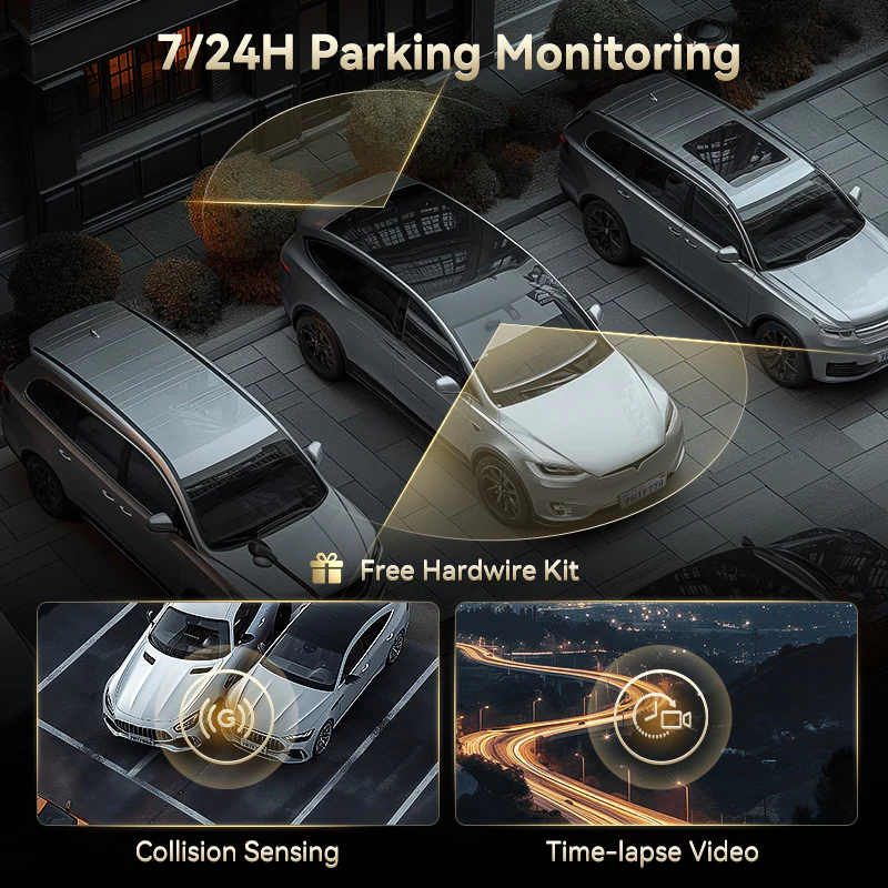 F77 STARVIS 2 4K+4K Dual IMX678 Voice Control 5.8GHz WIFI Dash Cam - Image 9