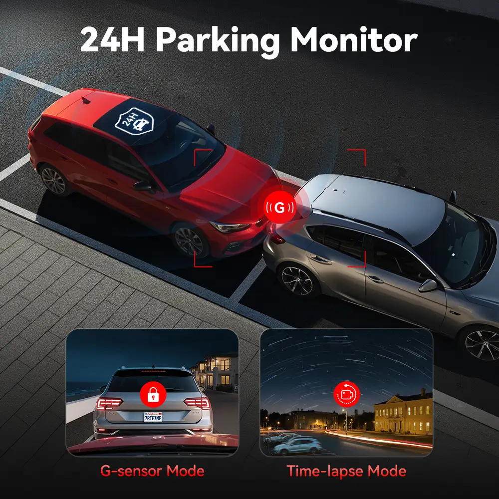 REDTIGER F7NP Dash Cam Front and Rear, 4K Full HD Car Camera with STARVIS 2, 3.18” IPS Screen, Free 128GB Card, 5.8GHz Wi-Fi, GPS, Night Vision, Loop Recording, Parking Mode - Image 6