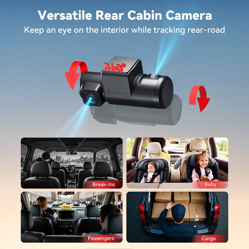 F17 Plus 4-Channel 2.7K Dash Cam with Sony STARVIS 2 & Wi‑Fi - Image 5