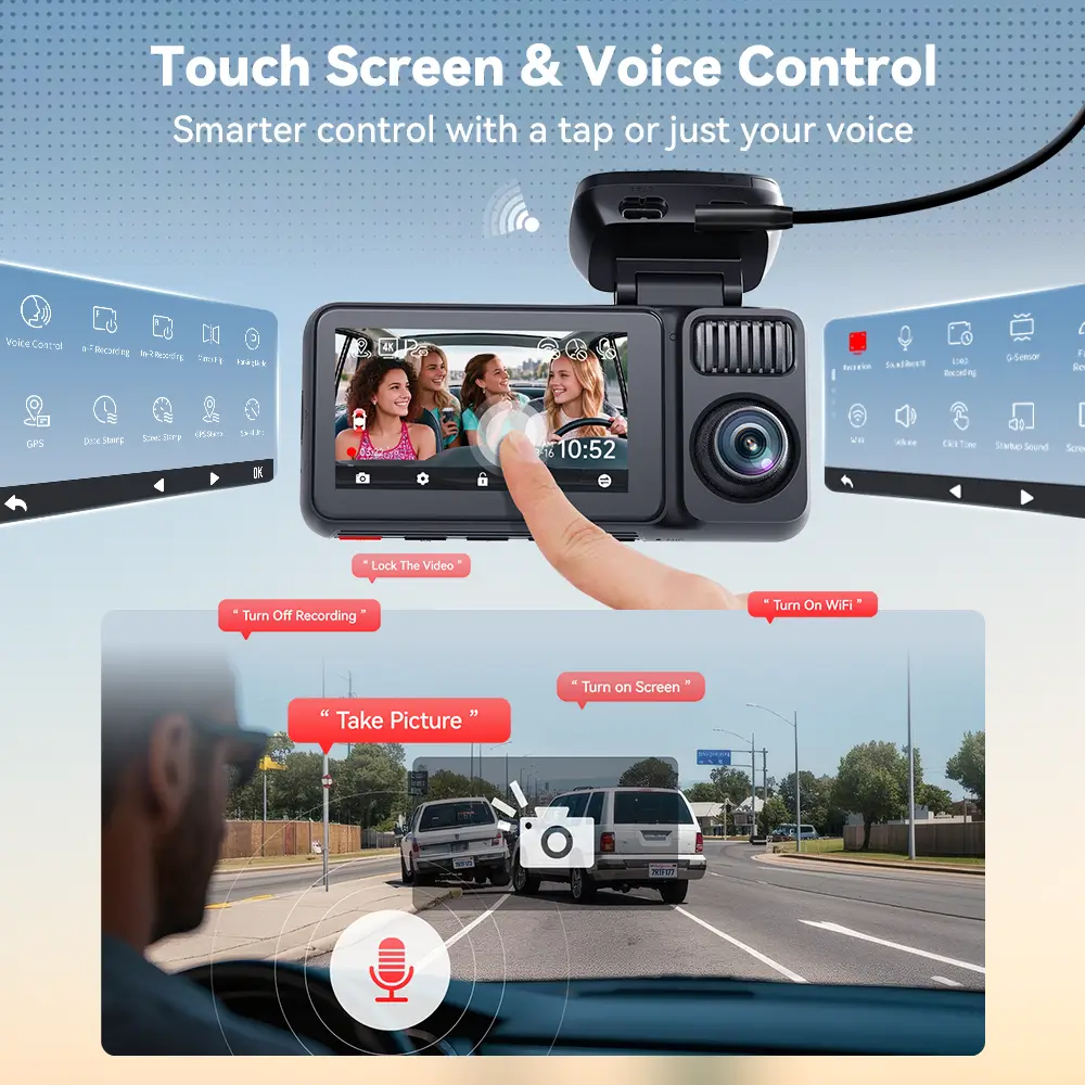 F17 Plus 4-Channel 2.7K Dash Cam with Sony STARVIS 2 & Wi‑Fi - Image 6