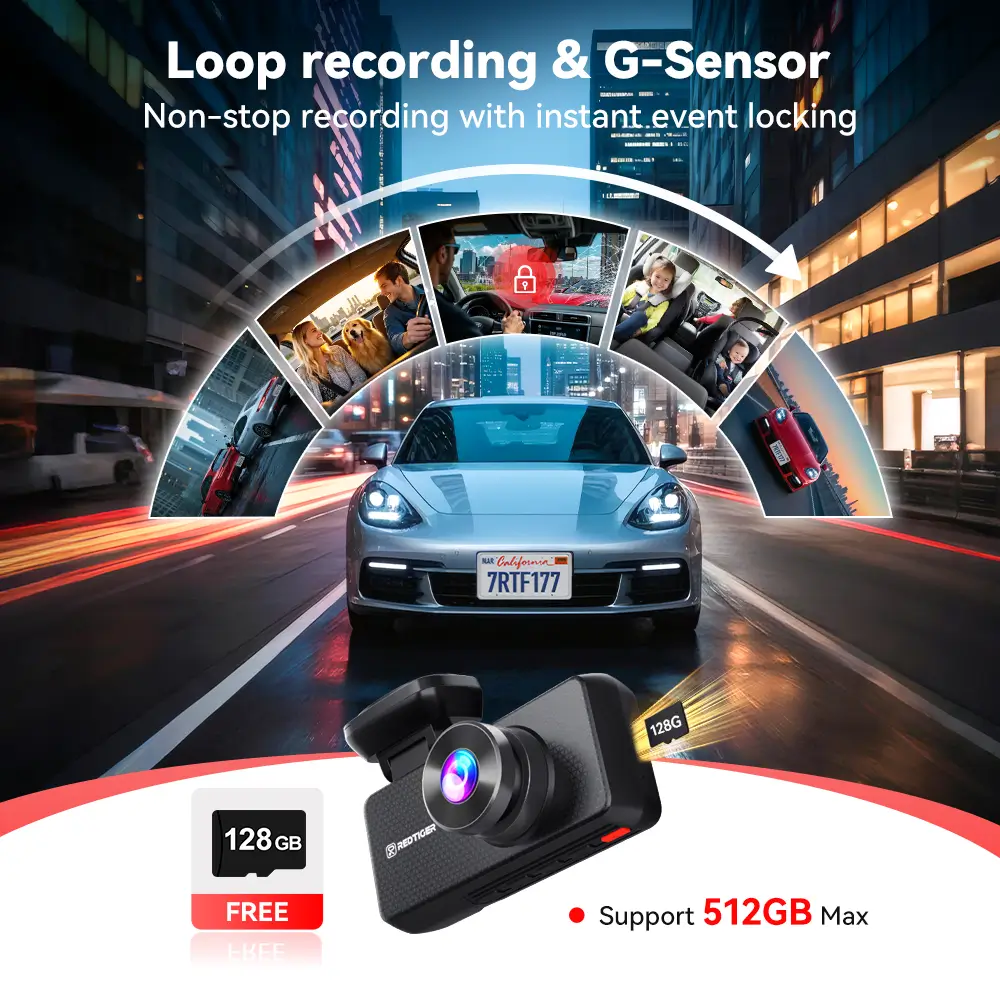 F17 Plus 4-Channel 2.7K Dash Cam with Sony STARVIS 2 & Wi‑Fi - Image 8