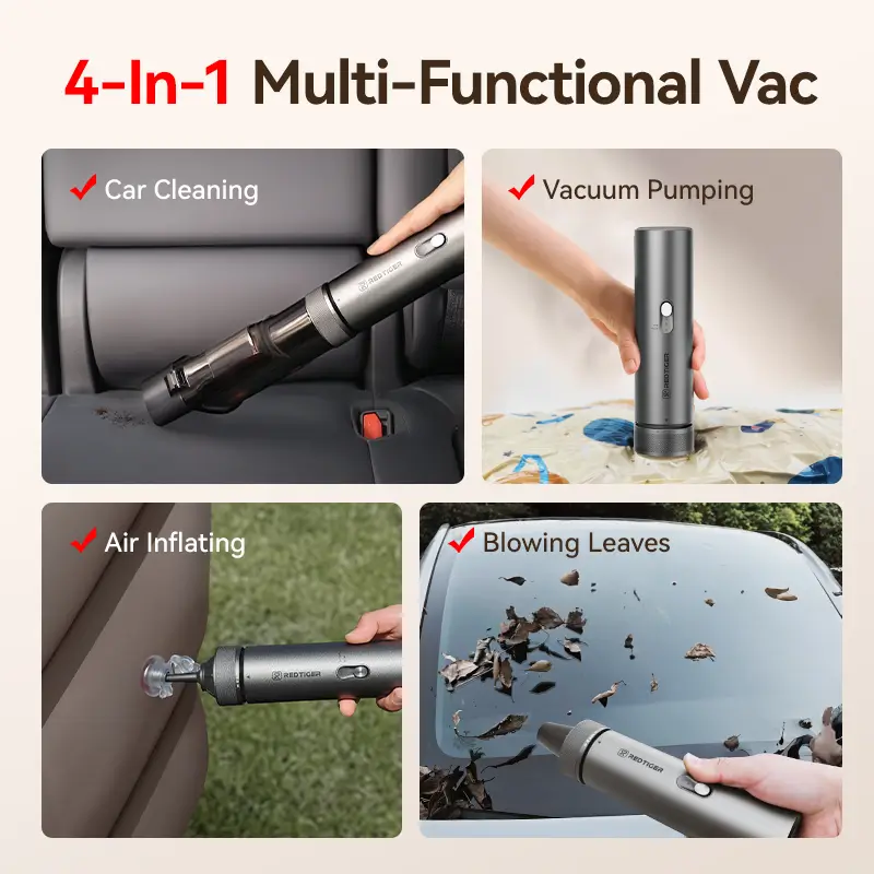 REDTIGER Car Vacuum Wireless Portable Handheld 21000PA - Image 3