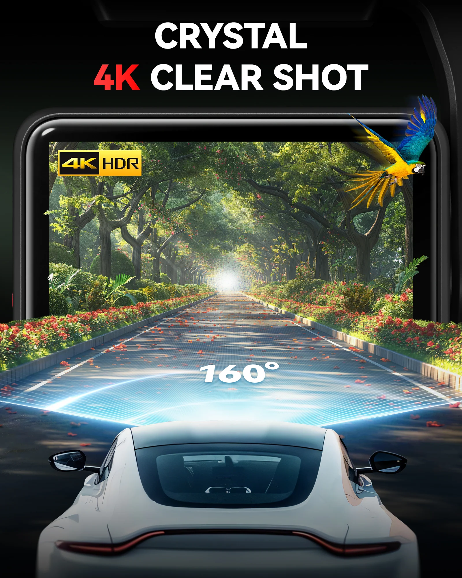 F4 4K Touchscreen Dash Cam with Voice Control - Image 4