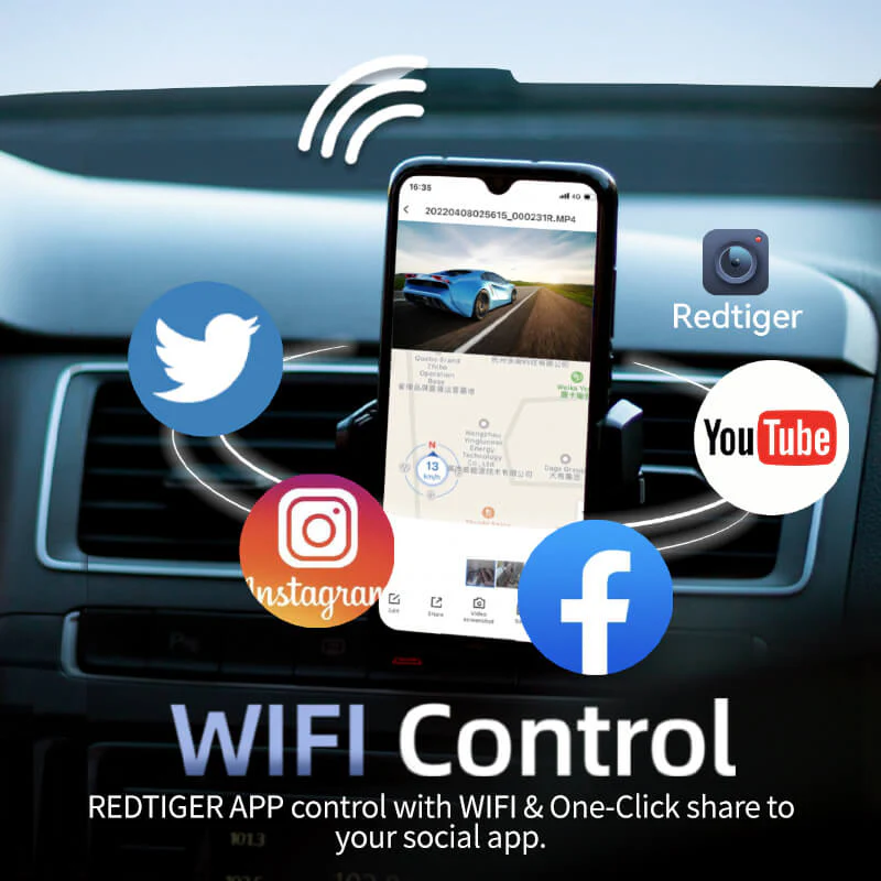 Redtiger F7N 4K Dual Dash Cam-Refurbished - Image 4