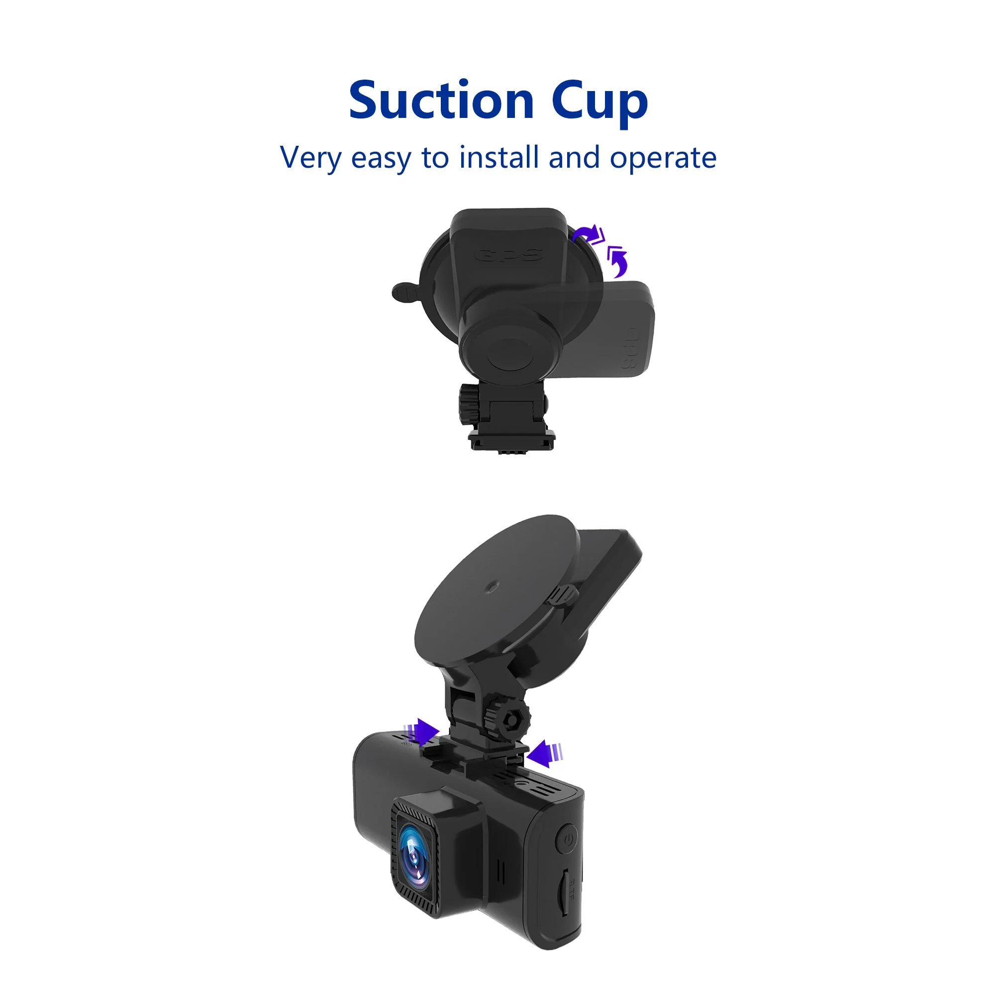 Redtiger F7N/F17 Dash Cam Suction Mount with GPS Module - Image 4