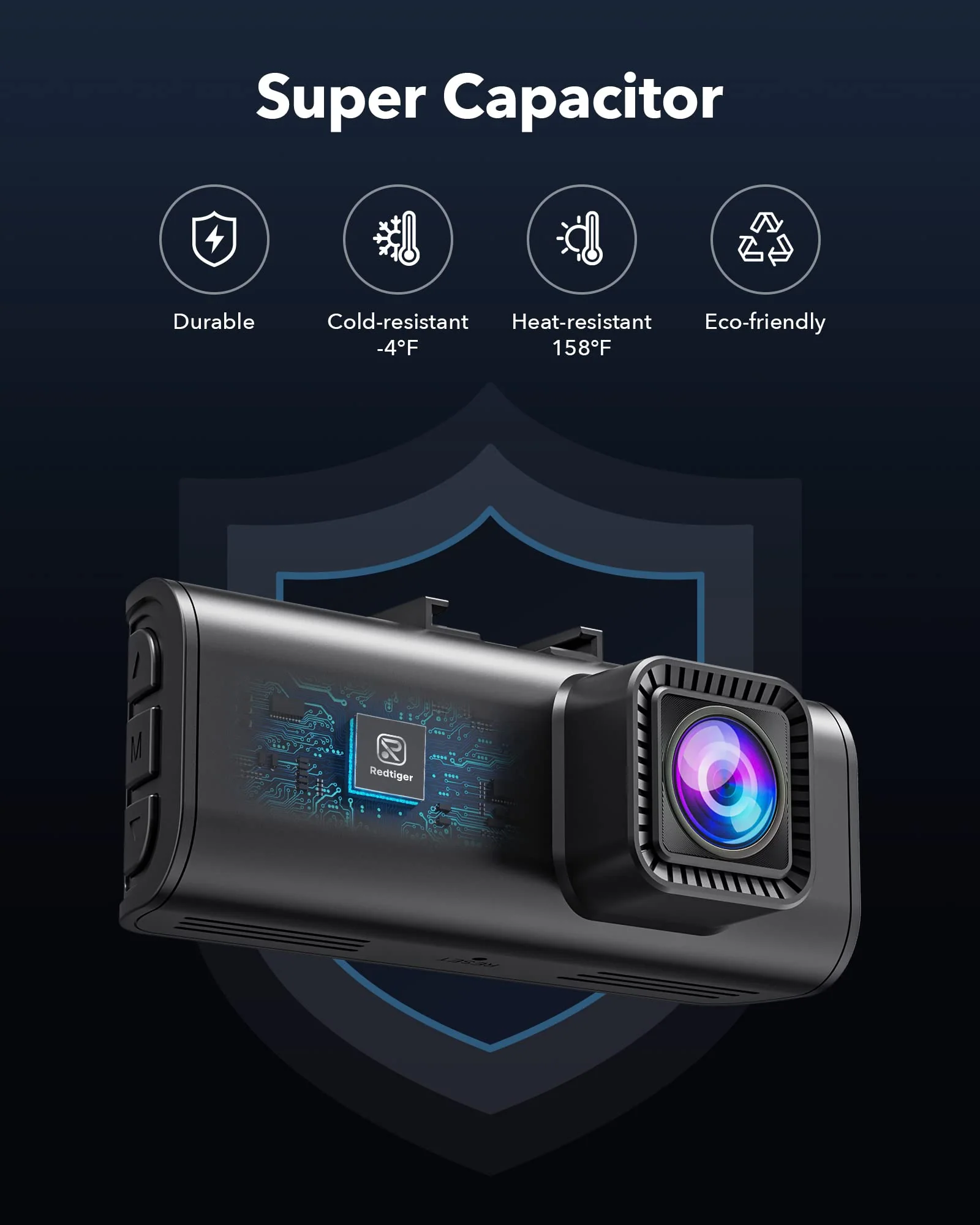 Redtiger F7NP 4K Front Rear Dash Cam-Refurbished - Image 7
