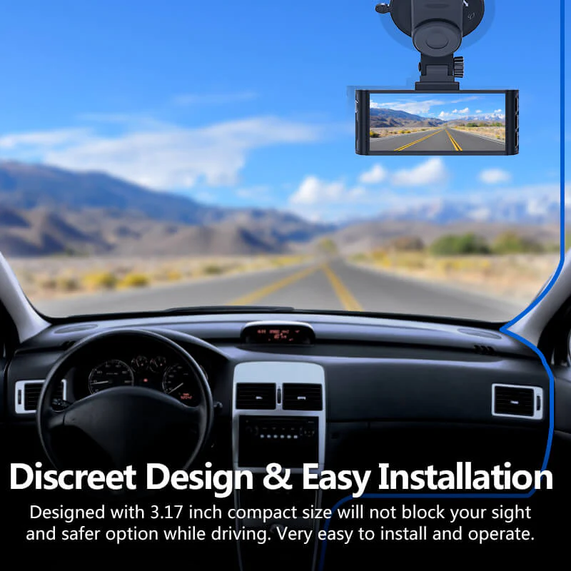 REDTIGER Dash Cam, 4K UHD Car Camera Front with Wi-Fi GPS, 3.18" LCD Screen, G-Sensor, Night Vision, 24H Parking Monitor - Image 9