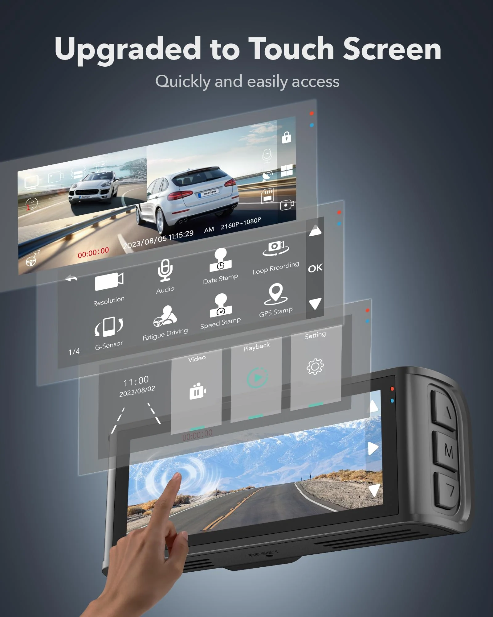 Redtiger F7NT 4K Dual Dash Cam-Refurbished - Image 3
