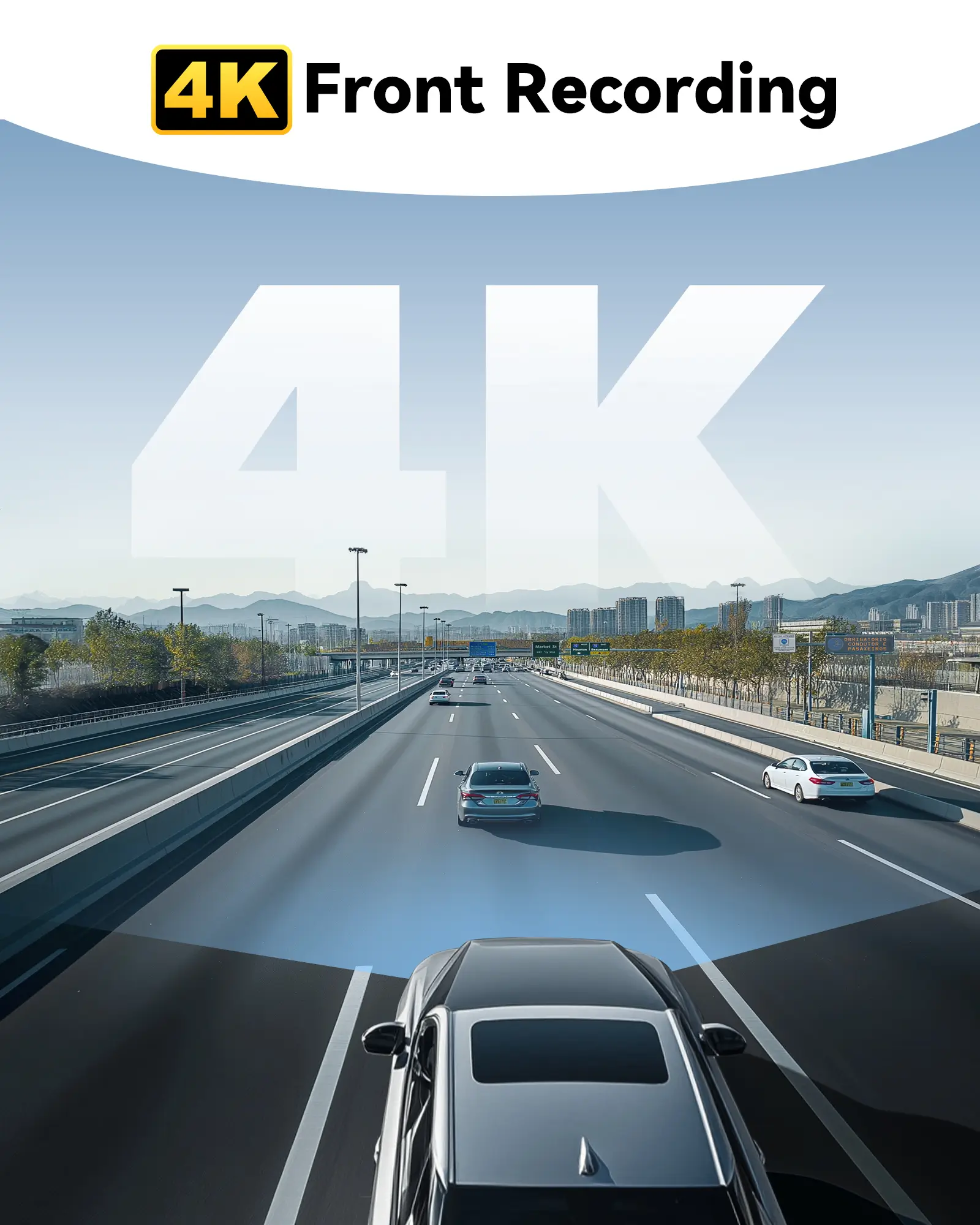 REDTIGER F9 Lite 4K ADAS Built-in WiFi GPS Night Vision Front Mini Dash Cam - Image 2