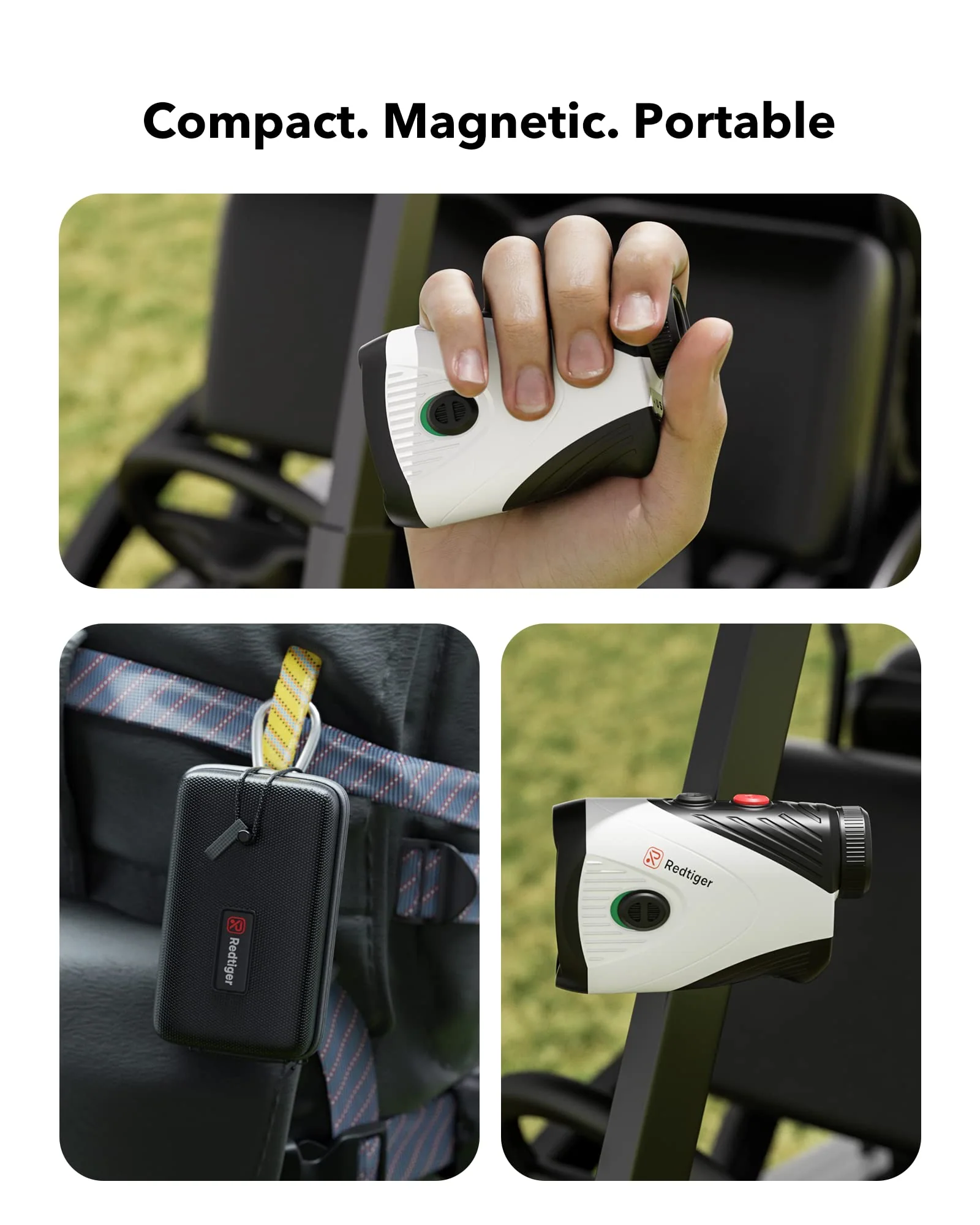 REDTIGER Golf Rangefinder with Slope, 1200 Yards Laser Range Finder Golfing, 7X Magnification - Image 7