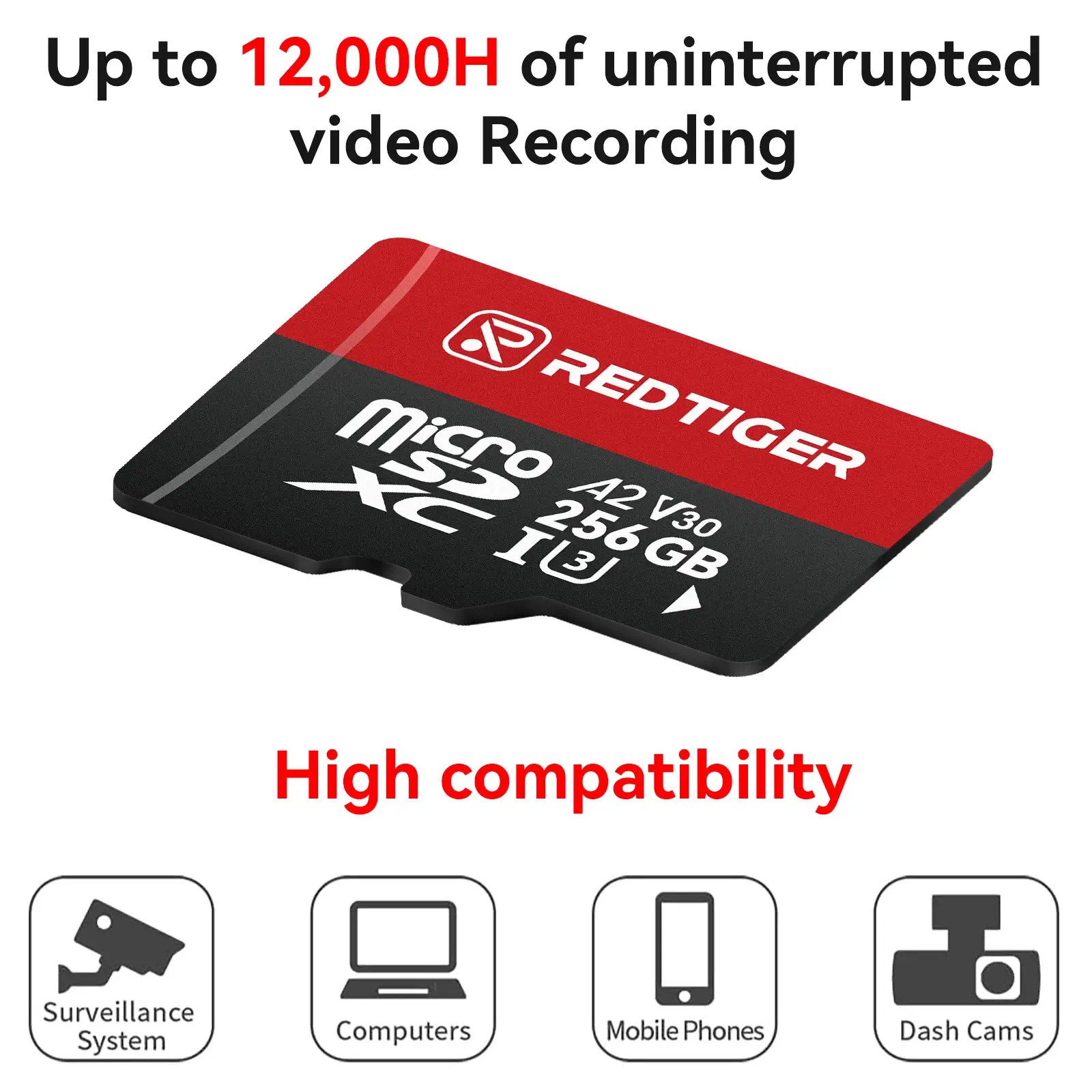 Redtiger 256GB SD Card For Dash Cam Class 10 U3 - Image 5