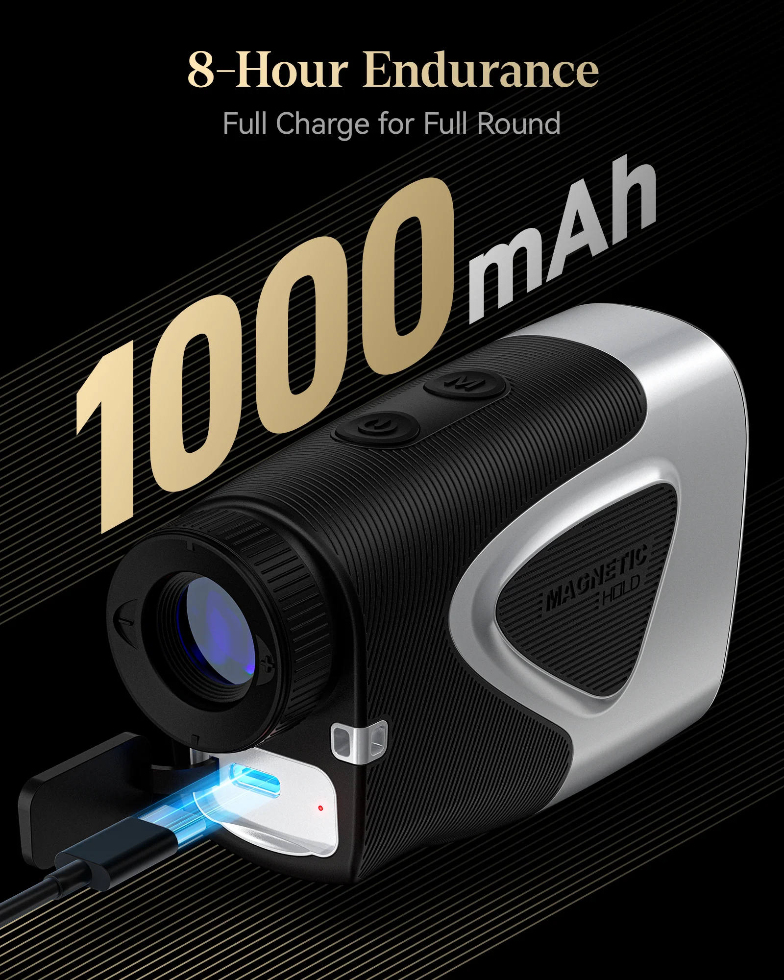 Redtiger Light-Adaptive Upgraded Laser Golf Rangefinder For 1200 Yards - Image 7