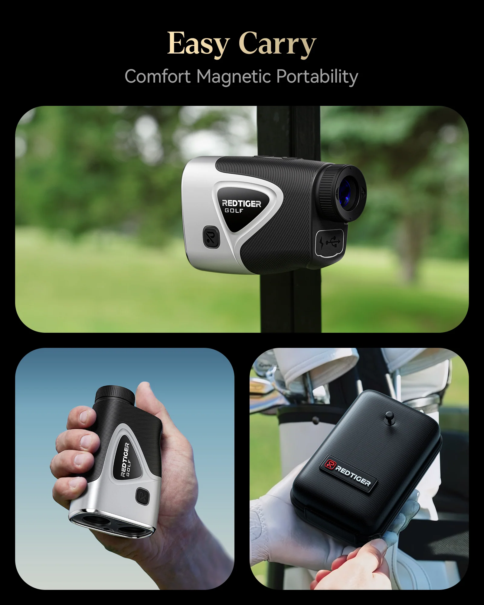 Redtiger Light-Adaptive Upgraded Laser Golf Rangefinder For 1200 Yards - Image 8