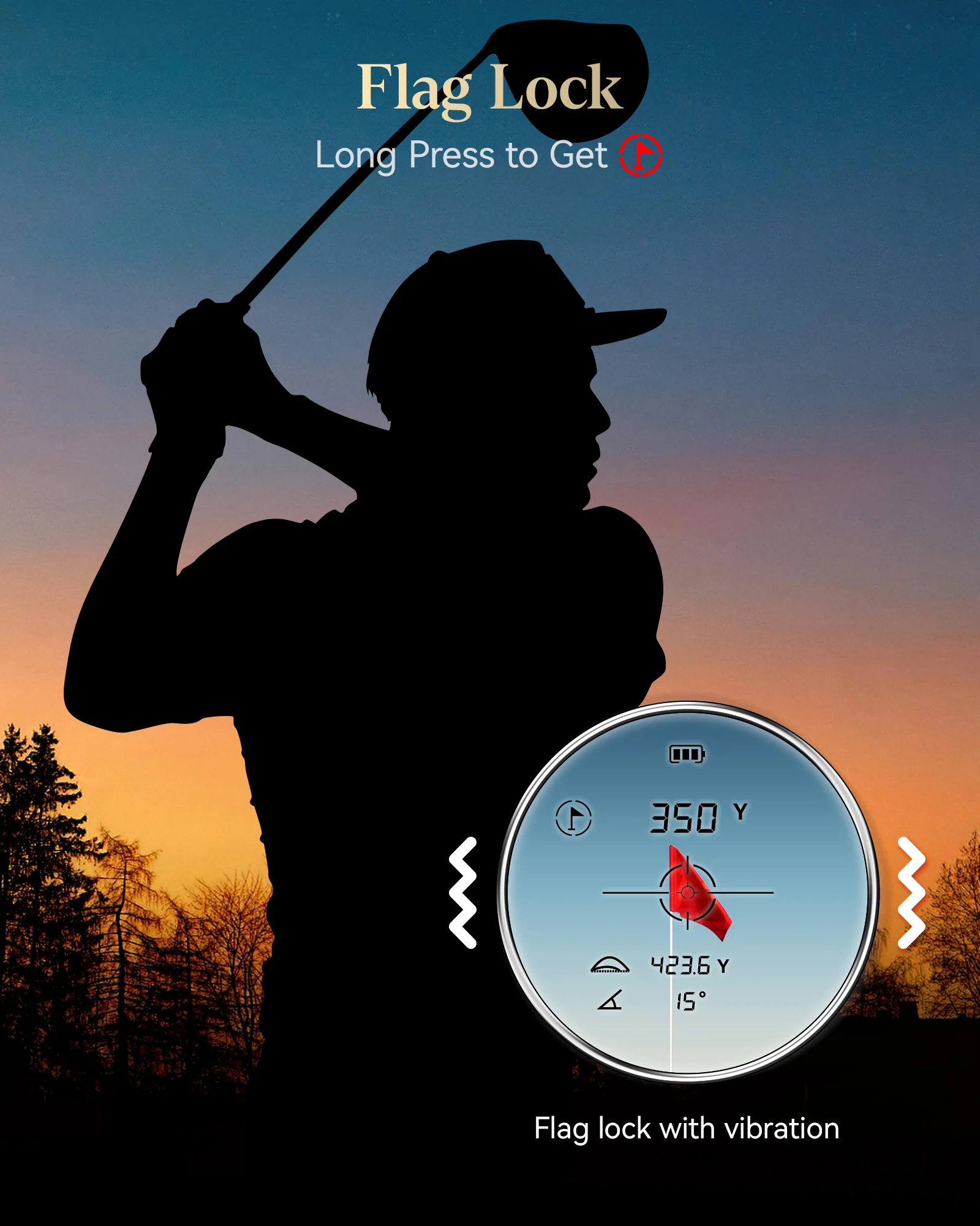 Redtiger Light-Adaptive Upgraded Laser Golf Rangefinder For 1200 Yards - Image 10