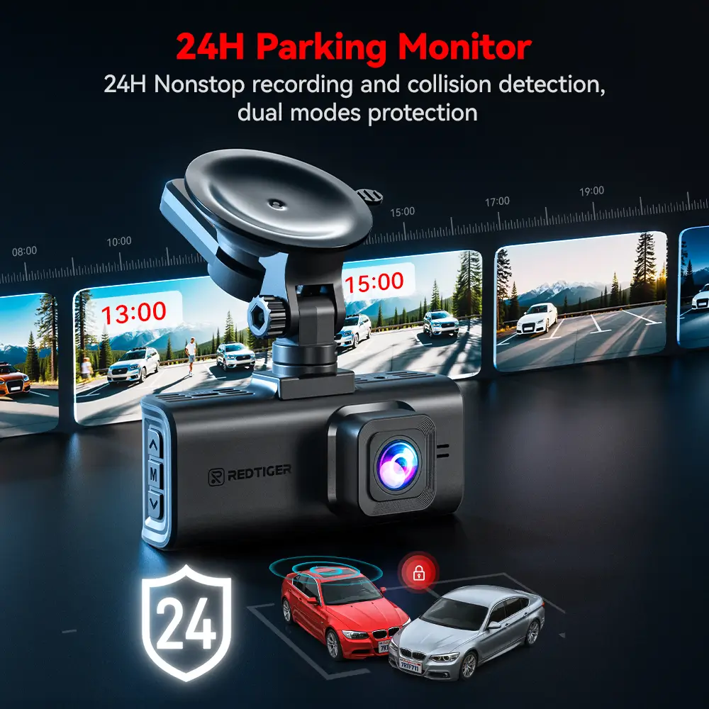 Redtiger F7NT 4K Sony STARVIS 2 HDR WiFi 6 Touch Screen Voice Contral Dual Dash Cam - Image 9